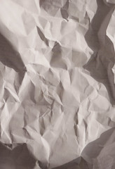 Obraz premium Crumpled white paper texture 