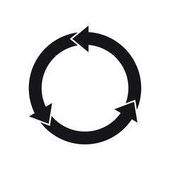 Circle arrows infographic template pie charts