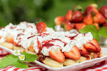 Strawberry Tiramisu freshly made