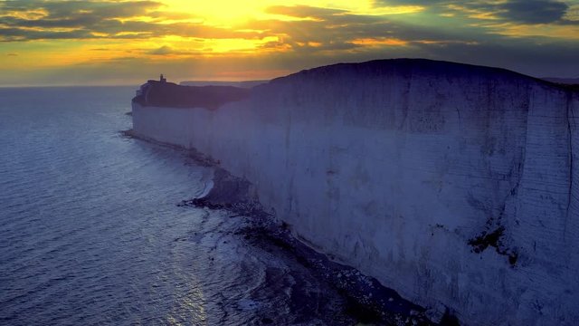 beachy head  aerial view england 