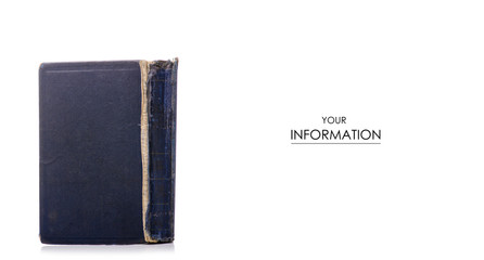 old book pattern on a white background. Isolation