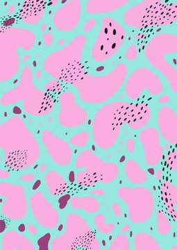 seamless  with dots and forms