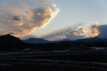 日光の夕暮れ時