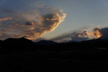 日光の夕暮れ時