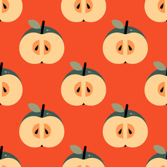 Apple simple pattern illustration