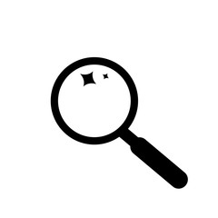 Search Magnifying glass icon symbol.