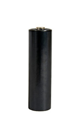 AA battery black on white background, isolated