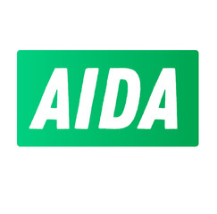 aida advertising sticker