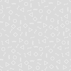 Vector modern abstract geometry memphis pattern.Colour seamless geometric background . Subtle pillow and bed sheet minimal design. Creative art deco. Hipster fashion print. Vector illustration EPS10.