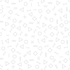 Vector modern abstract geometry memphis pattern.Colour seamless geometric background . Subtle pillow and bed sheet minimal design. Creative art deco. Hipster fashion print. Vector illustration EPS10.