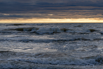 Evening on Baltic sea.