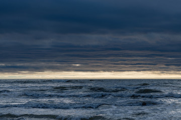 Evening on Baltic sea.