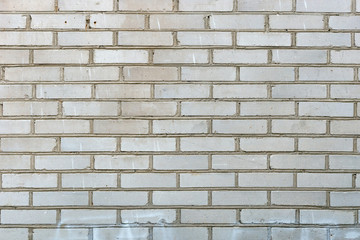 Background texture of a old white brick wall