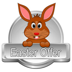 Easter Offer button - 3D illustration