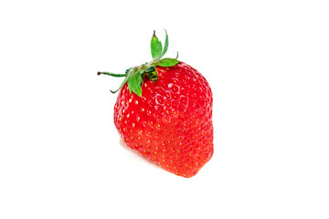 Red berry strawberry isolated on white background