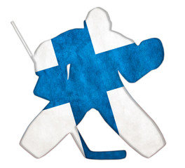 Illustration Finland hockey concept