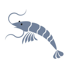 shrimp simple art geometric illustration