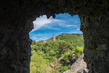 Blick auf Burg Manderscheid