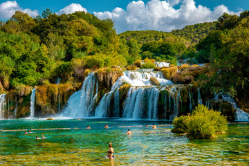 KRKA Waterfalls, krka national park Croatia