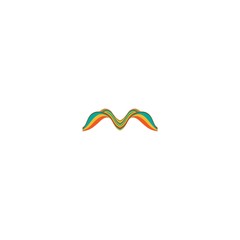 logo M abstract rainbow