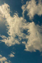 blue sky with white clouds