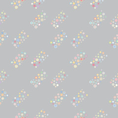 Seamless vector geometrical pattern with hand drawn decorative elements Graphic abstract design, drawing illustration. Print for fabric, textil, wallpaper, wrapping packaging Doddle style