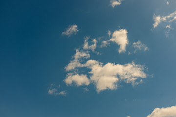 blue sky with white clouds