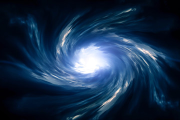 Blurred Whirlwind in the Clouds