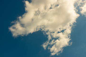 blue sky with white clouds