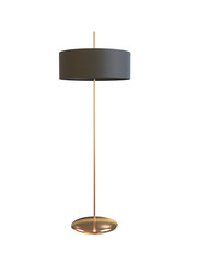 3D illustration of a modern floor lamp