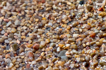 Little stones on the beach