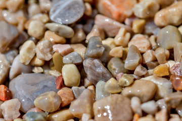 Little stones on the beach
