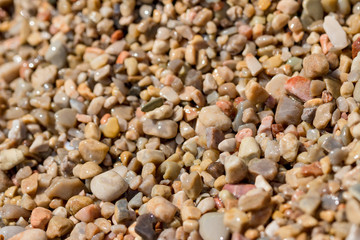 Little stones on the beach