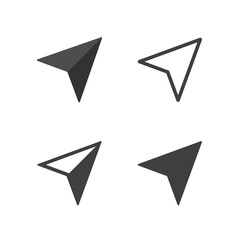 set of arrows maps navigators icon