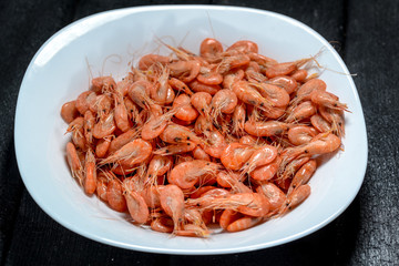 shrimps on a plate