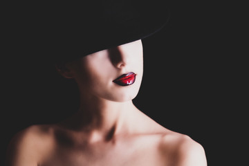 Fashion women in hat