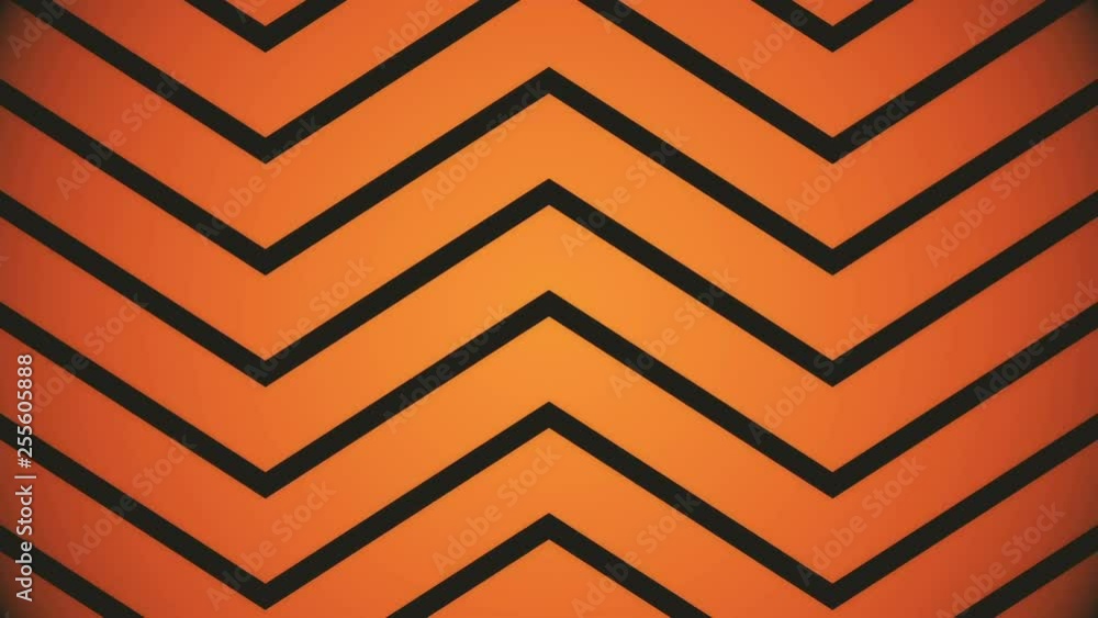 Poster Black Orange Arrows Zigzag Up Move Transition Loop Abstract Background