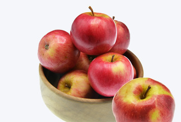 red apples isolated on white background