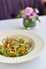 salad with vegetables and cheese