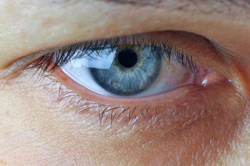 Female eye extreme close-up.