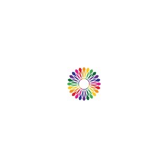 logo circle rainbow abstract