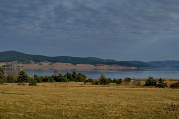 Vegetation, animals and birds around the Batak dam in Rodopi mountain Bulgaria