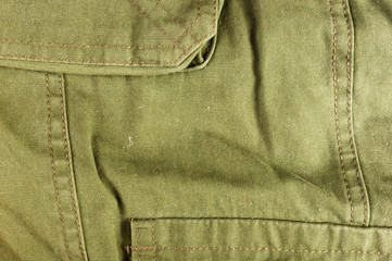 clothing items washed cotton fabric texture with seams