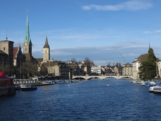 Obraz premium Zürich Schweiz Limmat