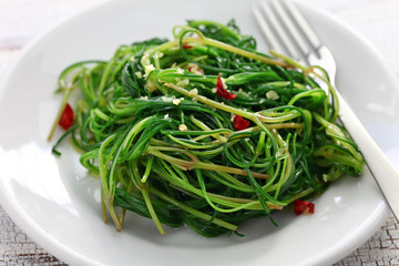 sauteed agretti, italian food