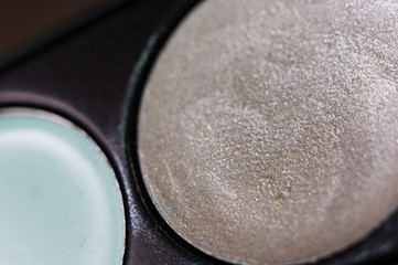 Women's make-up, decorative cosmetics - colorful eyeshadow palette