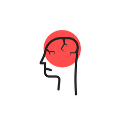 headache logo isolated on white