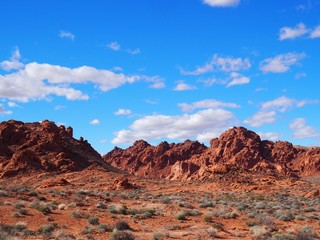 view of valley of fire national park in nevada usa