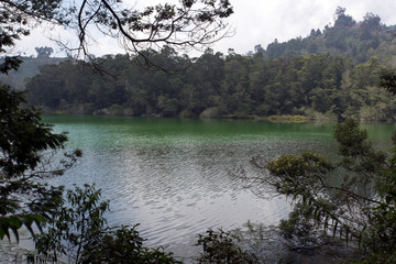A sulfur lake in Giava