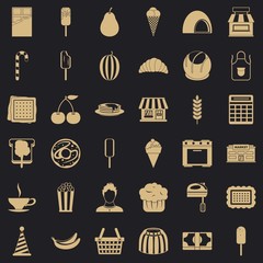 Good dessert icons set. Simple style of 36 good dessert vector icons for web for any design